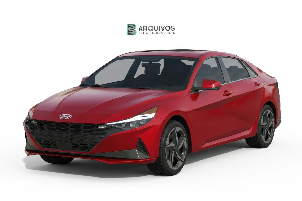 Modelo 3D STL - Hyundai Elantra 2021 — foto 2